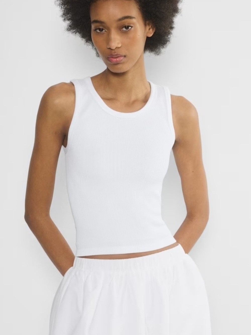 Rib Seamless Crew Tank